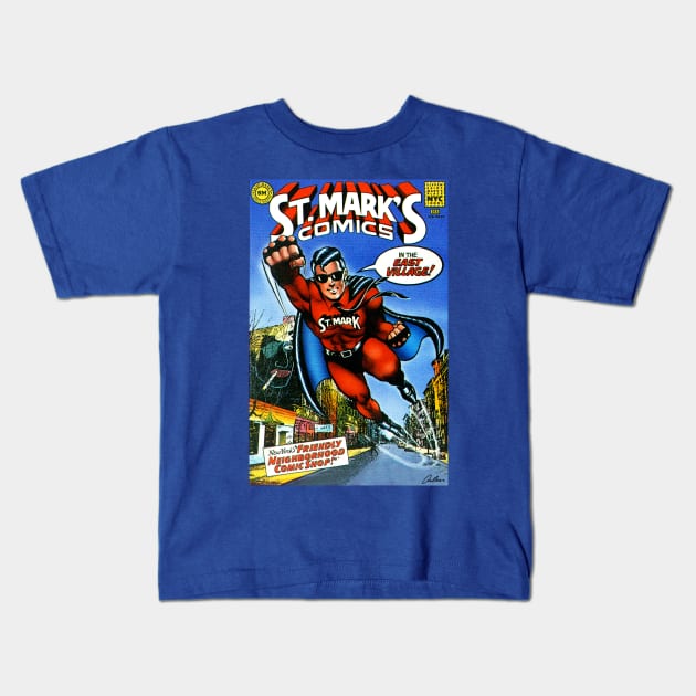 ST. MARKS COMICS Kids T-Shirt by ArlenSchumer